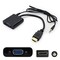 Add-On Addon 5 Pack Of Hdmi Male To Vga Female Black Adapter HDMI2VGAA-5PK - alternate 1